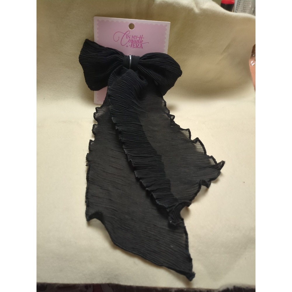 In My Coquette Era Black Long‎ Tail Bow